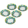 Kutani yaki ware Japanese Serving Plate Dish set of 5Yoshida-ya Camellia Japan