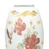 Kutani Ware Flower Vase 9-go Hibiscus with Bird Design Japan