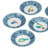 Kutani yaki ware Japanese Small Plate Dish set of 5 Vegetable Design 4.1in Japan