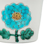 Kutani Ware Soba Choko Cup for Soba Light Blue Floral Pattern Soho kiln
