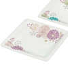 [Kutani Ware] Pair Plates 6.3 inch Hana Floral Design Japan Iro-e Yu