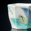Kutani ware Japan Yamagishi Seiya Sake cup Guinomi frog motif