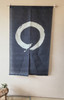 Kyoto Noren Japanese Hanging Door Curtain Linen Enso circle patten Japan Naby