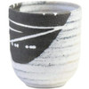 Yunomi Shigaraki ware Japanese green tea cup Shiosai Black glaze Japan