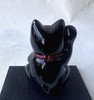 Maneki neko Japanese Lucky cat Takaoka Metalcraft 3.14inch Black Made in Japan
