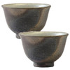 Kumidashi SenchaYunomi Shigaraki ware Japanese green tea cup Ibushi set of 2