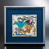 Kutani ware Japan Yasushi Yamachika Artisan Ceramic Plaque: Auspicious Zodiac 