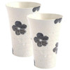 Shigaraki ware Japanese pottery Water Tumbler set of 2  Floral pattern Japan