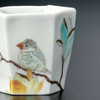 Kutani ware Japan Yamagishi Seiya Guinomi Sake Cup with Magnolia Bird 