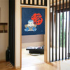 Noren Japanese door curtain 33.5x35.4 in polyester Fukusuke doll Japan