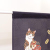 Noren Japanese door curtain 33.46x11.81 in polyester Fortune Lucky Cat Japan
