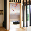 Noren Japanese door curtain 33.5x35.4 in polyester Autumn leaves winter branches