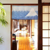 Noren Japanese door curtain 33.46x11.81 in polyester Fuji Blue Mountain Summit