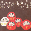 Noren Japanese door curtain 33.46x11.81 in polyester Daruma Virtue Harmony