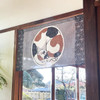 Noren Japanese door curtain 33.46x11.81 in polyester Round Cat Maru Neko Japan