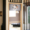 Noren Japanese door curtain 33.46x11.81 in polyester Round Cat Maru Neko Japan