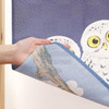 Noren Japanese door curtain 33.46x11.81 in polyester White Owl of Happiness