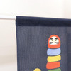 Noren Japanese door curtain 33.46x11.81 in polyester Resilient Daruma Navy Blue