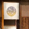 Noren Japanese door curtain 33.5x35.4 in polyester Enso Cherry blossom Japan