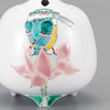 Kutani ware porcelain Incense burner Lotus and Kingfisher Taishi kiln Japan