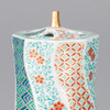 Kutani ware porcelain Twisted Incense burner NinseiWaritori Arabesque Komon