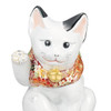 Kutani porcelain Japanese Lucky cat Maneki Neko Gold Hanatsume Japan Yukio Nishi