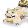 Kutani porcelain Shishi Foo dog Gold & Ink Hanatsume Design Japan Yukio Nishi