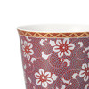 Kutani ware porcelain Soba choko Japanese Cup Clematis Marron color dot Japan