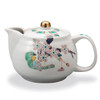 Kutani ware Japanese tea pot Cherryblossom White-eye Taishi kiln Japan