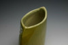 Ikebana Arita yaki pottery Flower vase Tatara craft Yellow hakeme Kasen Japan