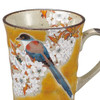 Kutani ware Japanese Mug Coffee Tea cup Yoshida-ya Wild cherryblossom Bird Japan