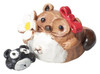 Pukupkuku Tanuki Shigaraki ware Racoon dog Brown Female L Japense pottery Japan