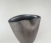 Shigaraki Ware Tawami Japanese flower Pot Vase Japan Gold Patina Black Japan