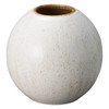 Shigaraki Ware Tama Round Flower Vase Made in Japan White glaze Tessa