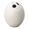 Shigaraki Ware Japanese Mini Flower Vase  Hana Tamago  White Japan
