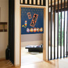 Noren Japanese door curtain 33.5x35.4 in polyester 7Times Down, 8Times Up Daruma