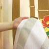 Noren Japanese door curtain 33.5x35.4 in polyester Bamboo and Camellia