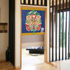 Noren Japanese door curtain 33.5x35.4 in polyester 7Lucky Gods Fukumi Decoration