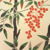 Noren Japanese door curtain 33.5x35.4 in polyester Nandina / Sacred Bamboo