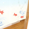 Noren Japanese door curtain 33.46x17.6 polyester Goldfish and aquatic plants