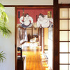 Noren Japanese door curtain 33.46x17.6 in polyester Sumo Yokozuna Ring-Entering