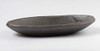 Shigaraki ware Japanese pottery small plate Rikyu Black Oval shape Japan