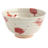 Shigaraki ware Japanese Rice bowl Gohan Chawan Red dot pattern Japan