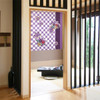Noren Japanese door curtain 33.5x35.4 in polyester Ichimatsu Maple Leaves