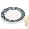 Pair Kutani ware porcelain Japanese  Flat plate 20cm Tessen pattern Dot Japan