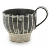 Shigaraki ware Japanese pottery Mug Tea cup Tokusa Stripe Made in Japan