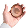 Shigaraki ware Japanese pottery small plate Brush marks Hakeme Peach brown Japan