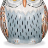 Kutani Ware Owl Figurine 11.6inch White Mori Japanese Ceramic Ornament Japan