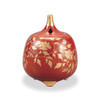 Gold-Decorated Kutani ware Kinran-de Japanese Incense pot Koro Red Japan