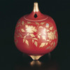 Gold-Decorated Kutani ware Kinran-de Japanese Incense pot Koro Red Japan